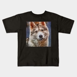 I Love Dogs, The Best Friends, Pomsky Kids T-Shirt